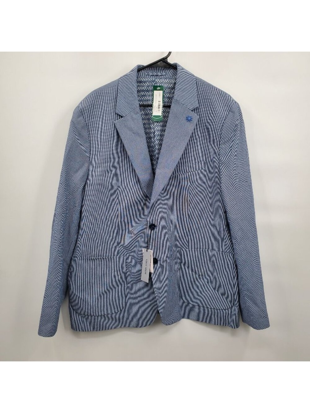 Henri James Notch Collar Lined Woven Jacket Men Size XXL NWT Modern Fit